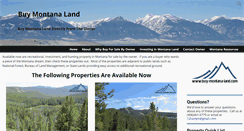 Desktop Screenshot of buy-montana-land.com